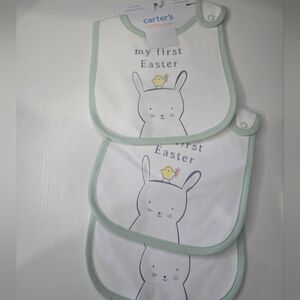 Carters Just One You Babys First Easter Bib New On Packaging